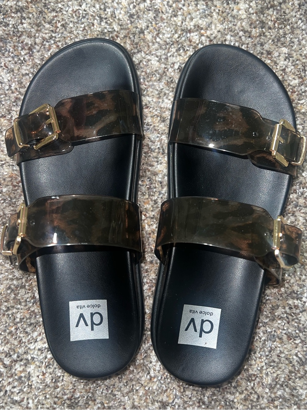 Dolce Vita Sandals with Tortoiseshell Straps Size 8.5